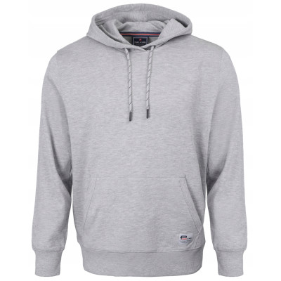 BLUZA Męska Kangurka z Kapturem MARTIN Dresowa Nieocieplana SZARA Pako Jeans