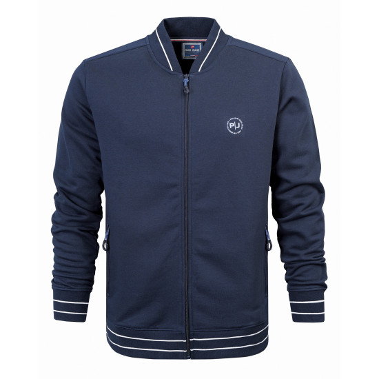 BLUZA Męska Bomberka Rozpinana bez Kaptura Ocieplana COLLEGE GRANATOWA Pako Jeans