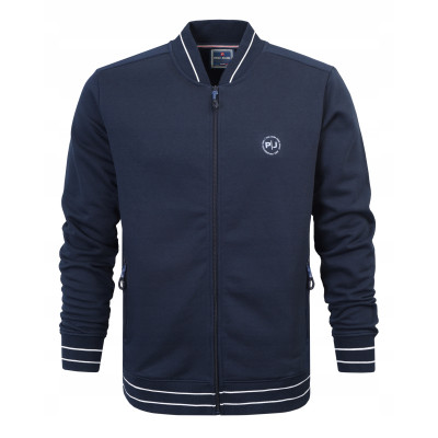 BLUZA Męska Bomberka Rozpinana bez Kaptura Ocieplana COLLEGE GRANATOWA Pako Jeans