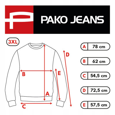 BLUZA Męska Rozpinana bez Kaptura Ocieplana JOY GRANATOWA Pako Jeans