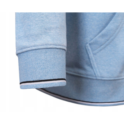 BLUZA Męska Rozpinana bez Kaptura Ocieplana JOY BŁĘKITNA melanż Pako Jeans