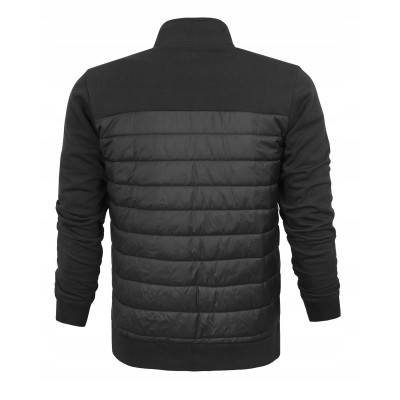 BLUZA Męska KURTKA Przejściowa Pikowana Bez Kaptura KOPENHAGA CZARNA Pako Jeans