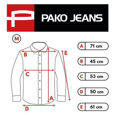 KOSZULA Męska w KRATKĘ z Długim Rękawem BLUEPIK Bawełniana Slim Fit Pako Jeans