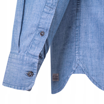 Koszula Męska Jeansowa z Długim Rękawem PETER Regular Fit Bawełniana Pako Jeans