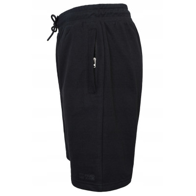 Krótkie Spodenki SZORTY Dresowe Męskie RABBIT Czarne Pako Jeans