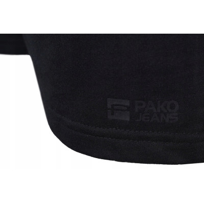 Krótkie Spodenki SZORTY Dresowe Męskie RABBIT Czarne Pako Jeans
