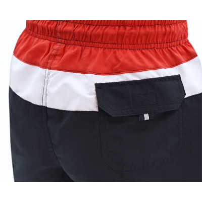 KAPIELÓWKI Męskie Spodenki SZORTY Plażowe CORAL Granatowo-Czerwono-Białe Pako Jeans
