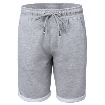 Krótkie Spodenki SZORTY Dresowe Męskie ARABESKA Szare Melanż Pako Jeans