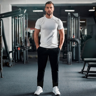 SPODNIE DRESOWE Męskie Długie Bez Ściągacza RABBIT Czarne Pako Jeans