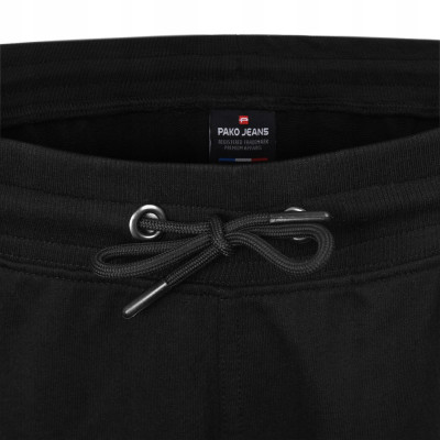 SPODNIE DRESOWE Męskie Długie Bez Ściągacza RABBIT Czarne Pako Jeans