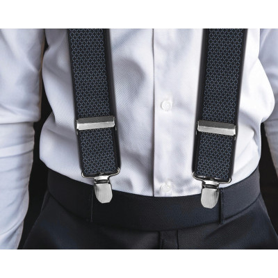 SZELKI Męskie z Wzorkiem do Spodni w Pudełku Mocne Elastyczne od S do XXL