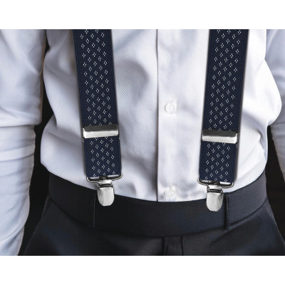 SZELKI Męskie z Wzorkiem do Spodni w Pudełku Mocne Elastyczne od S do XXL