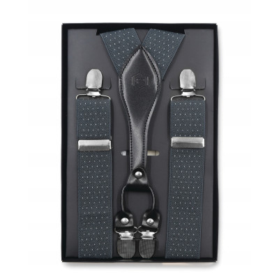 SZELKI Męskie w Kropki do Spodni w Pudełku Mocne Elastyczne od S do XXL