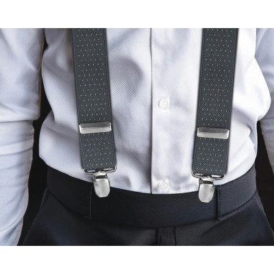 SZELKI Męskie w Kropki do Spodni w Pudełku Mocne Elastyczne od S do XXL