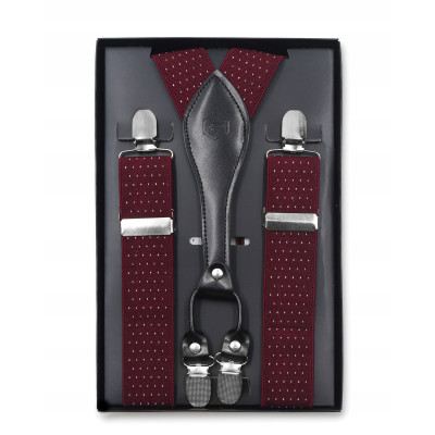 SZELKI Męskie w Kropki do Spodni w Pudełku Mocne Elastyczne od S do XXL