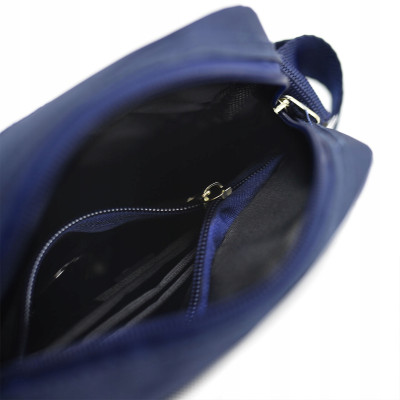 TORBA Męska na RAMIĘ Praktyczna Saszetka na Pasku GRANATOWA Pako Jeans