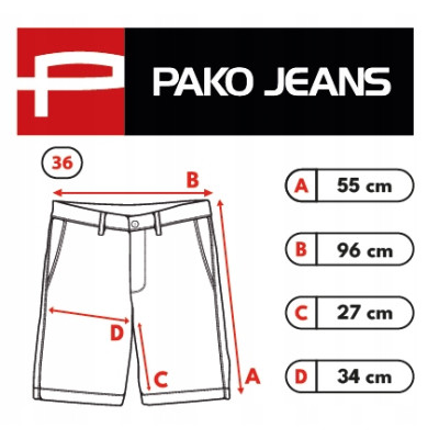 ELEGANCKIE Spodenki SZORTY Chino Męskie RALPH Granatowe Pako Jeans