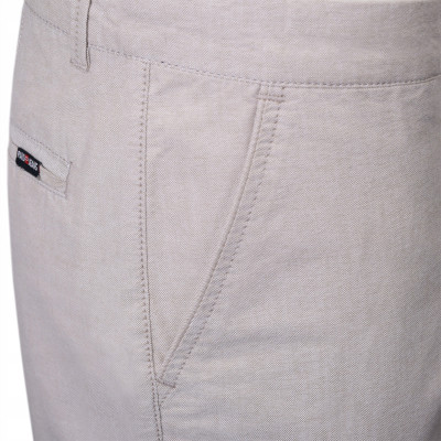 ELEGANCKIE Spodenki SZORTY Chino Męskie MARIUS Jasnoszare Pako Jeans