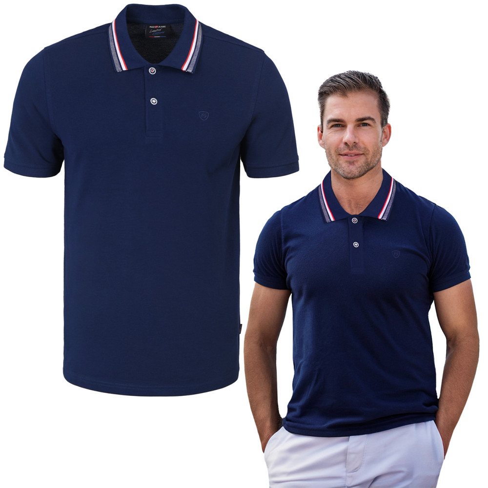 POLO Koszulka Męska GRANATOWA Bawełniana CURIUM Elegancka Pako Jeans POLO Koszulka Męska GRANATOWA Bawełniana CURIUM Elegancka Pako Jeans