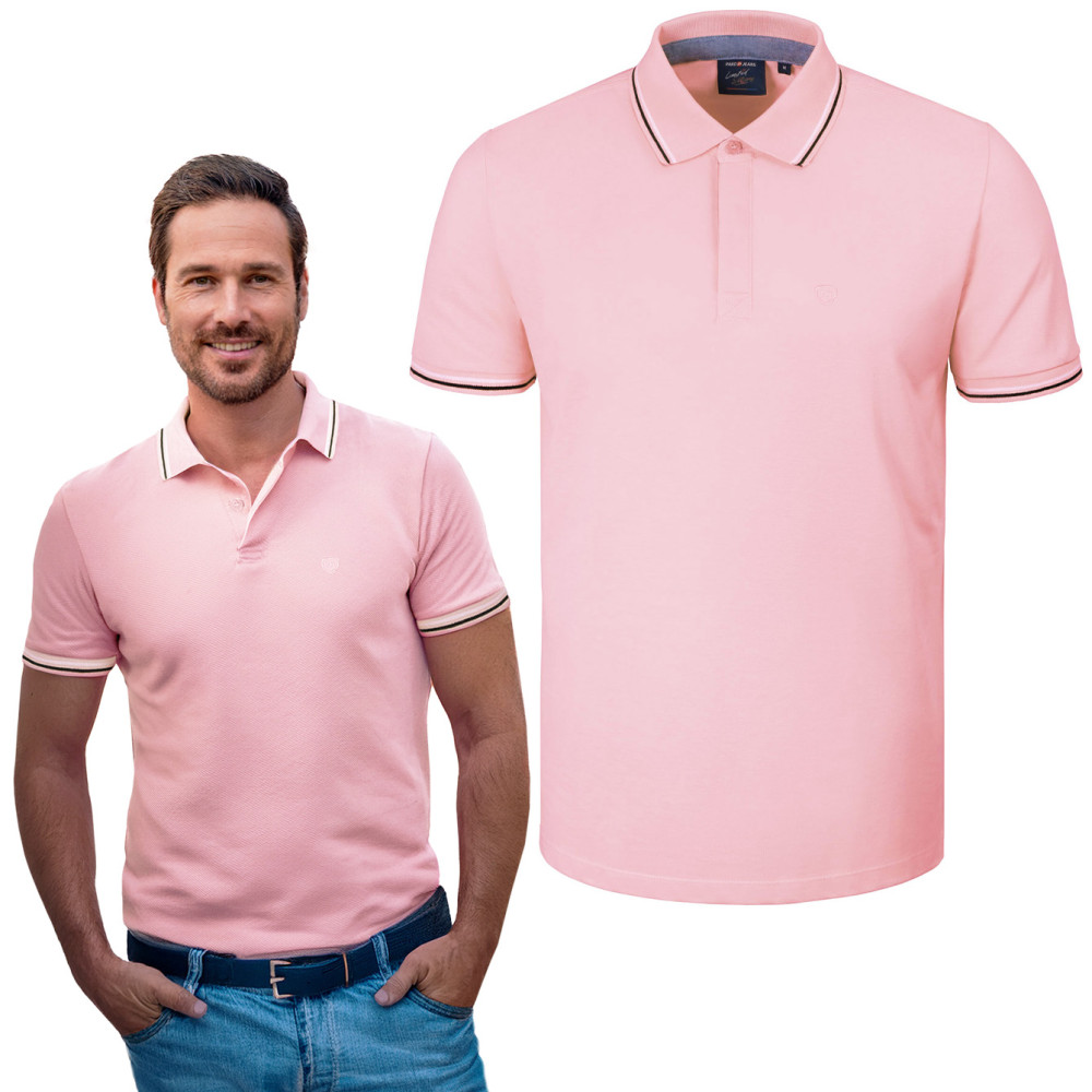POLO Koszulka Męska RÓŻOWA Bawełniana COPPER Elegancka Pako Jeans POLO Koszulka Męska RÓŻOWA Bawełniana COPPER Elegancka Pako Jeans
