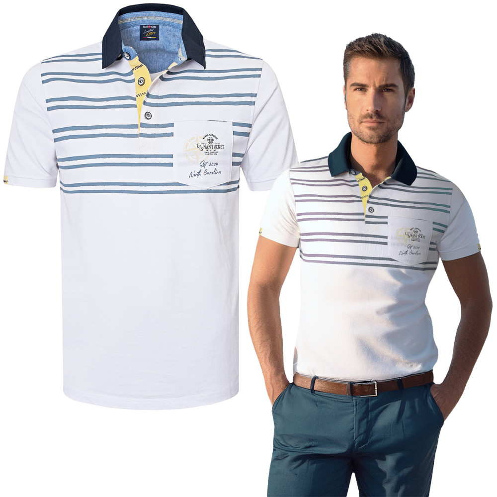 POLO Koszulka Męska BIAŁA Bawełniana LEAD Elegancka Pako Jeans POLO Koszulka Męska BIAŁA Bawełniana LEAD Elegancka Pako Jeans