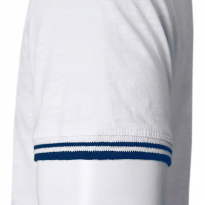 T-SHIRT Męski Koszulka w Serek BIAŁA Bawełniana MORLY Pako Jeans