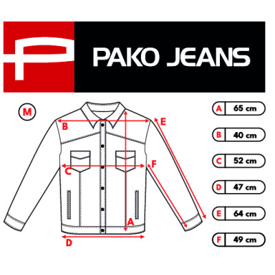 KURTKA JEANSOWA Przejściowa Męska Katana JACOB GRANATOWA Pako Jeans
