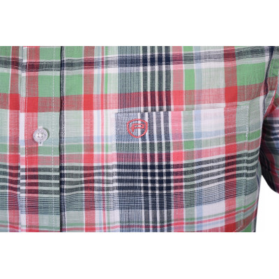 KOSZULA Męska w KRATKĘ z Krótkim Rękawem REGULAR FIT Bawełniana Pako Jeans
