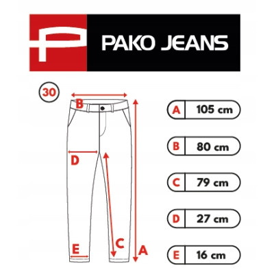 SPODNIE Męskie CHINOSY Bawełniane JASNOSZARE Slim Fit ERIC Pako Jeans