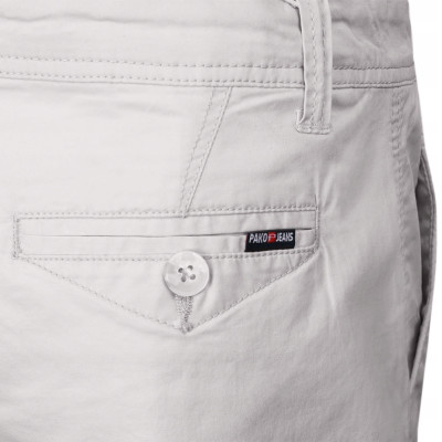 SPODNIE Męskie CHINOSY Bawełniane JASNOSZARE Slim Fit ERIC Pako Jeans