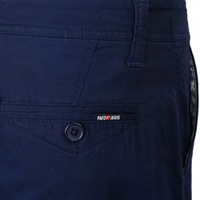 SPODNIE Męskie CHINOSY Bawełniane GRANATOWE Slim Fit ERIC Pako Jeans