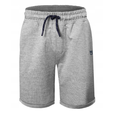 Krótkie Spodenki SZORTY Dresowe Męskie LAKE Szare Melanż Pako Jeans