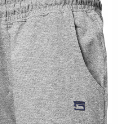 Krótkie Spodenki SZORTY Dresowe Męskie LAKE Szare Melanż Pako Jeans