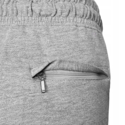 Krótkie Spodenki SZORTY Dresowe Męskie LAKE Szare Melanż Pako Jeans