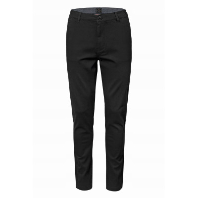 SPODNIE Męskie CHINOSY Bawełniane Długie CZARNE Slim Fit PECTUS Pako Jeans