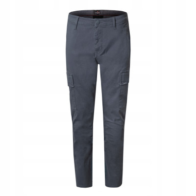 SPODNIE z Kieszeniami CARGO Męskie GRAFITOWE Slim Fit Pako Jeans