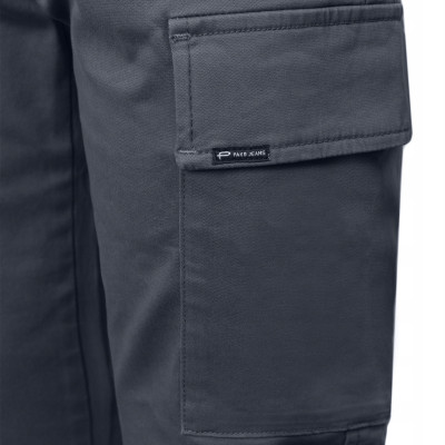 SPODNIE z Kieszeniami CARGO Męskie GRAFITOWE Slim Fit Pako Jeans