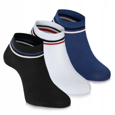 3x STOPKI Niskie Skarpetki MĘSKIE Bambusowe Gładkie r. 40-45 Pako Jeans