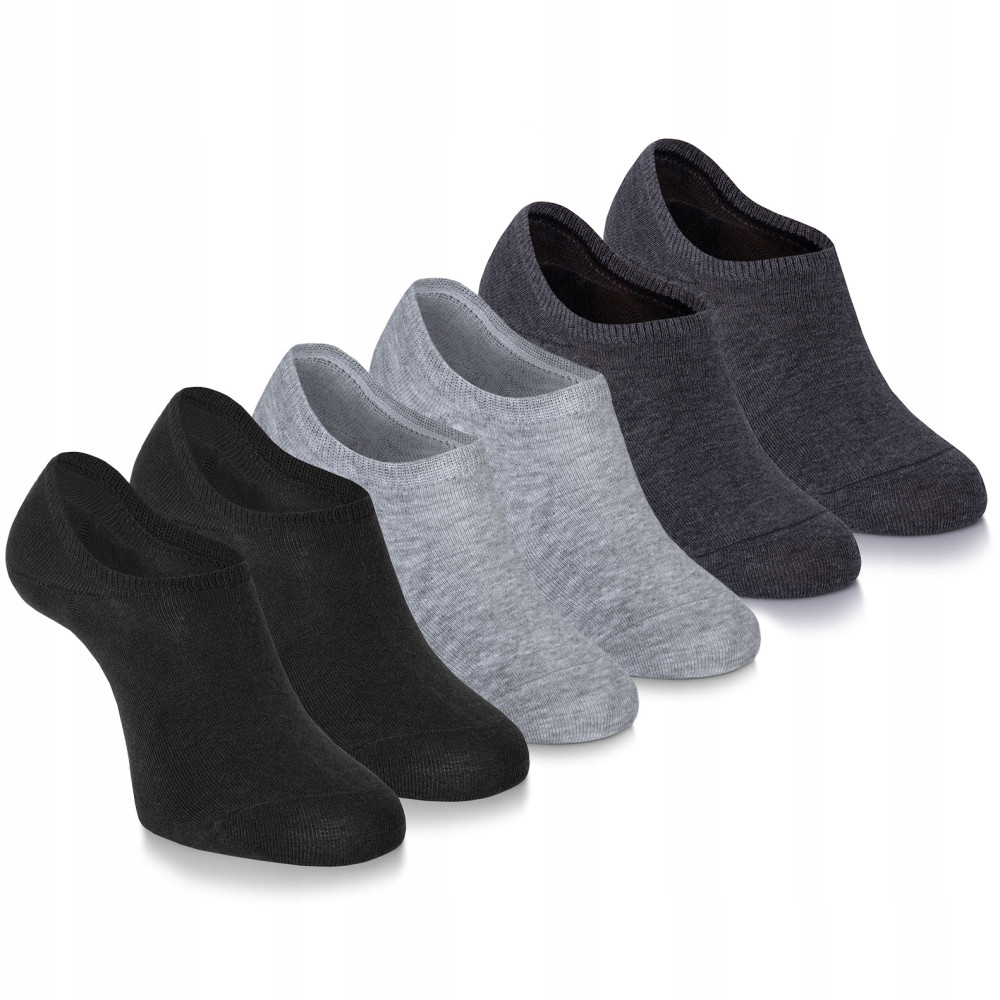 3x STOPKI Niskie Skarpetki MĘSKIE Bawełniane Gładkie r. 40-45 Pako Jeans