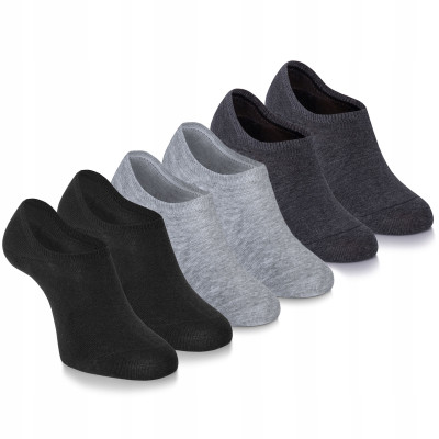 3x STOPKI Niskie Skarpetki MĘSKIE Bawełniane Gładkie r. 40-45 Pako Jeans