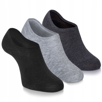 3x STOPKI Niskie Skarpetki MĘSKIE Bawełniane Gładkie r. 40-45 Pako Jeans