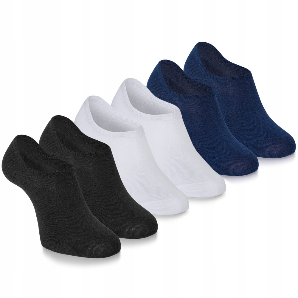 3x STOPKI Niskie Skarpetki MĘSKIE Bawełniane Gładkie r. 40-45 Pako Jeans