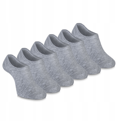3x STOPKI Niskie Skarpetki MĘSKIE Bawełniane POPIELATE r. 40-45 Pako Jeans