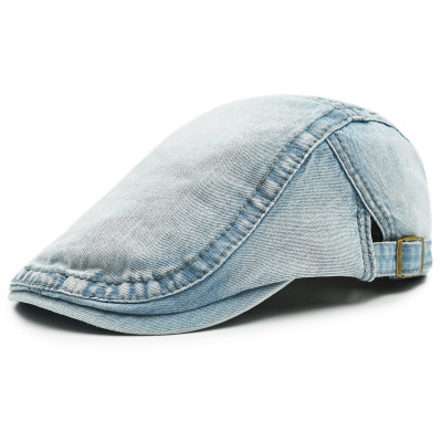 KASZKIET Męski Bawełniany Czapka na Lato BŁĘKITNY Jeansowy Pako Jeans - Pakojeans.pl