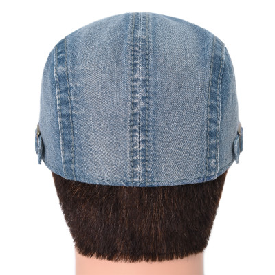 KASZKIET Męski Bawełniany Czapka na Lato NIEBIESKI Jeansowy Pako Jeans - Pakojeans.pl