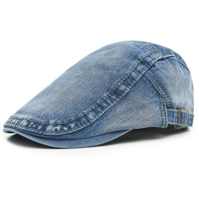 KASZKIET Męski Bawełniany Czapka na Lato NIEBIESKI Jeansowy Pako Jeans - Pakojeans.pl