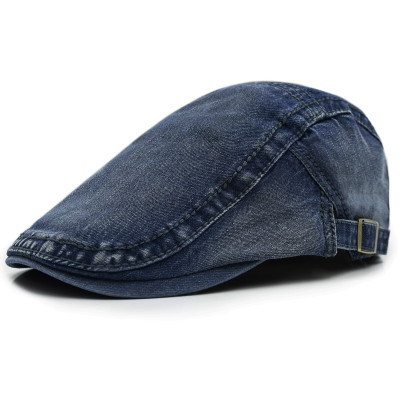 KASZKIET Męski Bawełniany Czapka na Lato GRANATOWY Jeansowy Pako Jeans - Pakojeans.pl
