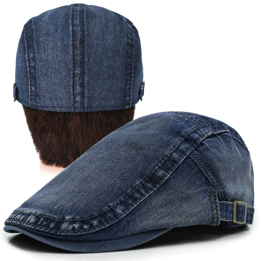 KASZKIET Męski Bawełniany Czapka na Lato GRANATOWY Jeansowy Pako Jeans - Pakojeans.pl KASZKIET Męski Bawełniany Czapka na Lato GRANATOWY Jeansowy Pako Jeans - Pakojeans.pl