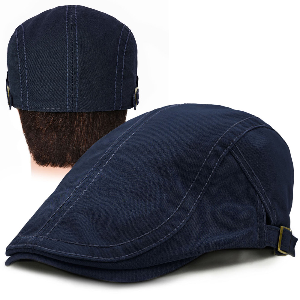 Klasyczny KASZKIET Męski Czapka Bawełniana Casual GRANATOWY Pako Jeans - Pakojeans.pl Klasyczny KASZKIET Męski Czapka Bawełniana Casual GRANATOWY Pako Jeans - Pakojeans.pl