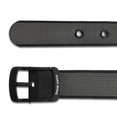 PASEK Męski Parciany do Spodni DWUSTRONNY Solidna Klamra FLIP PREMIUM Pako Jeans - Pakojeans.pl